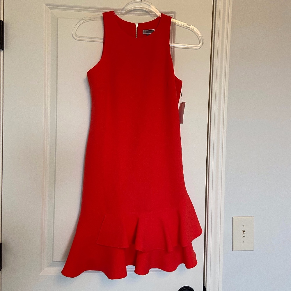 Chelsea28 Pink Ruffle Dress